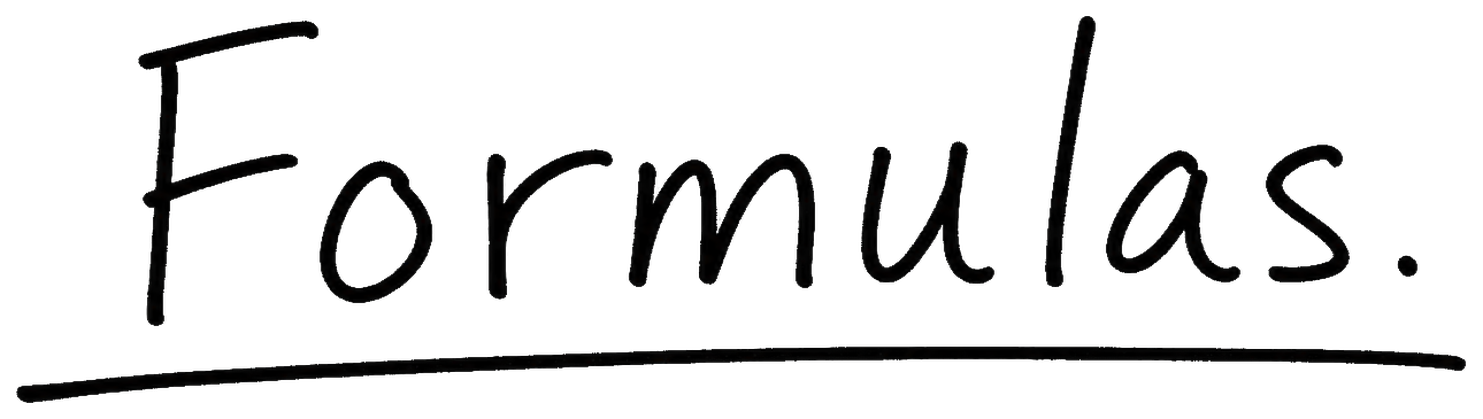 Formulas